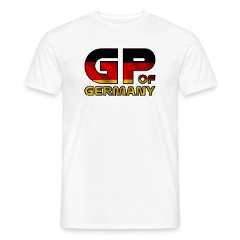 germany_gp - Men's T-Shirt - white - Front - AI Model Male 178 dark (178cm)