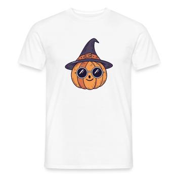 Kürbis Hexe Brille - Männer T-Shirt - Weiß - Vorne - AI Model Male 178 dark (178cm)