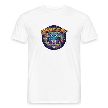 Jungle Fury Tiger Graffiti - Männer T-Shirt - Weiß - Vorne - AI Model Male 178 dark (178cm)