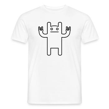 Monster Rock – Festival Comic Kawaii - Männer T-Shirt - Weiß - Vorne - AI Model Male 178 dark (178cm)