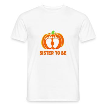 Gender Reveal Halloween Mom-to-be - Men's T-Shirt - white - Front - AI Model Male 178 dark (178cm)