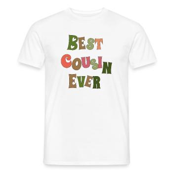 Best cousin ever - Men's T-Shirt - white - Front - AI Model Male 178 dark (178cm)