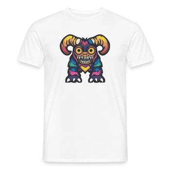 Steinbock Halloween Zombie - Männer T-Shirt - Weiß - Vorne - AI Model Male 178 dark (178cm)