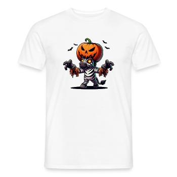 Lunatique Halloween Zèbre Costume Zombie Chauve-souris - T-shirt homme - blanc - Devant - AI Model Male 178 dark (178cm)
