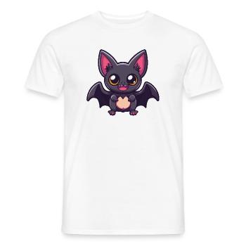 Fledermaus Halloween Lustig Comic - Männer T-Shirt - Weiß - Vorne - AI Model Male 178 dark (178cm)