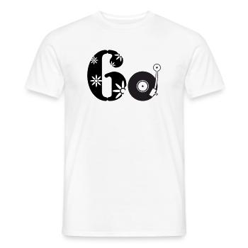 60er Sechzigster Sixties 60. - Männer T-Shirt - Weiß - Vorne - AI Model Male 178 dark (178cm)