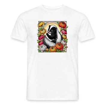 Skunk - Men's T-Shirt - white - Front - AI Model Male 178 dark (178cm)