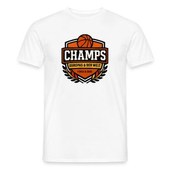 Basketball Champs Deutschland Basketballer  - Männer T-Shirt - Weiß - Vorne - AI Model Male 178 dark (178cm)