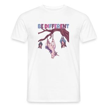 Be Different Unicorn - Men's T-Shirt - white - Front - AI Model Male 178 dark (178cm)