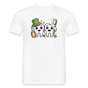 Lustiger Zahnarzt St. Patricks Tag - Männer T-Shirt - Weiß - Vorne - AI Model Male 178 dark (178cm)
