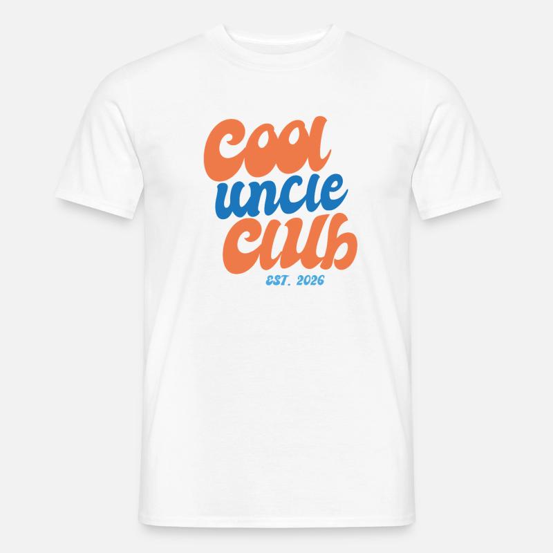 Cooler Onkel Club seit 2026 - Geschenkidee - Männer T-Shirt - Weiß