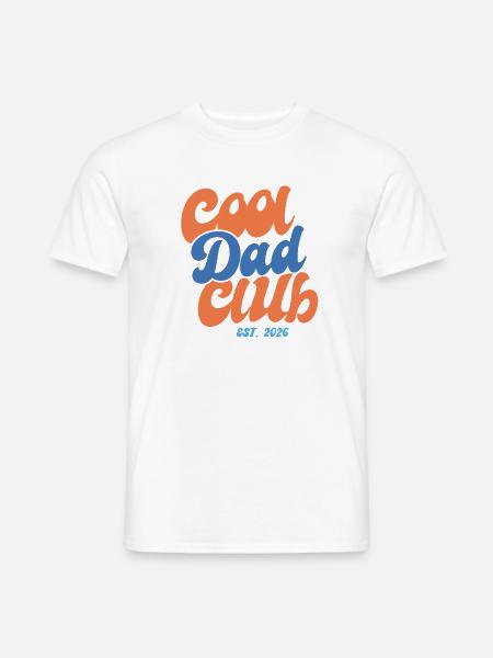 Cool Dad Club 2026 – Gaveidé - T-skjorte herre - hvit