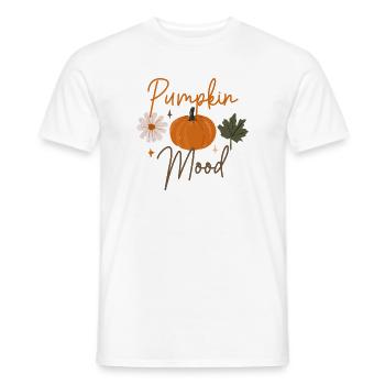 Pumpkin Mood Autumn Floral - Men's T-Shirt - white - Front - AI Model Male 178 dark (178cm)