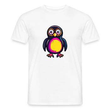 Pingouin Halloween Zombie - T-shirt homme - blanc - Devant - AI Model Male 178 dark (178cm)