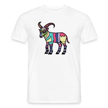 Chèvre de montagne Halloween Zombie - T-shirt homme - blanc - Devant - AI Model Male 178 dark (178cm)