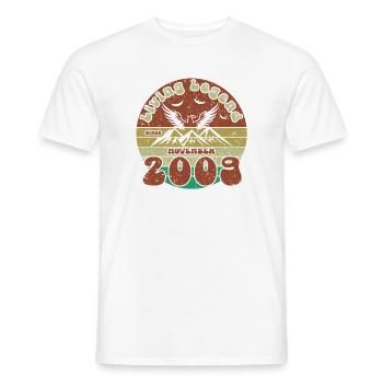 16ème Anniversaire Légende Vivante depuis VIN 11/2009 - T-shirt homme - blanc - Devant - AI Model Male 178 dark (178cm)