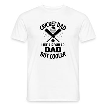 Cricket Spruch Papa Lustiges Cricket Geschenk - Männer T-Shirt - Weiß - Vorne - AI Model Male 178 dark (178cm)