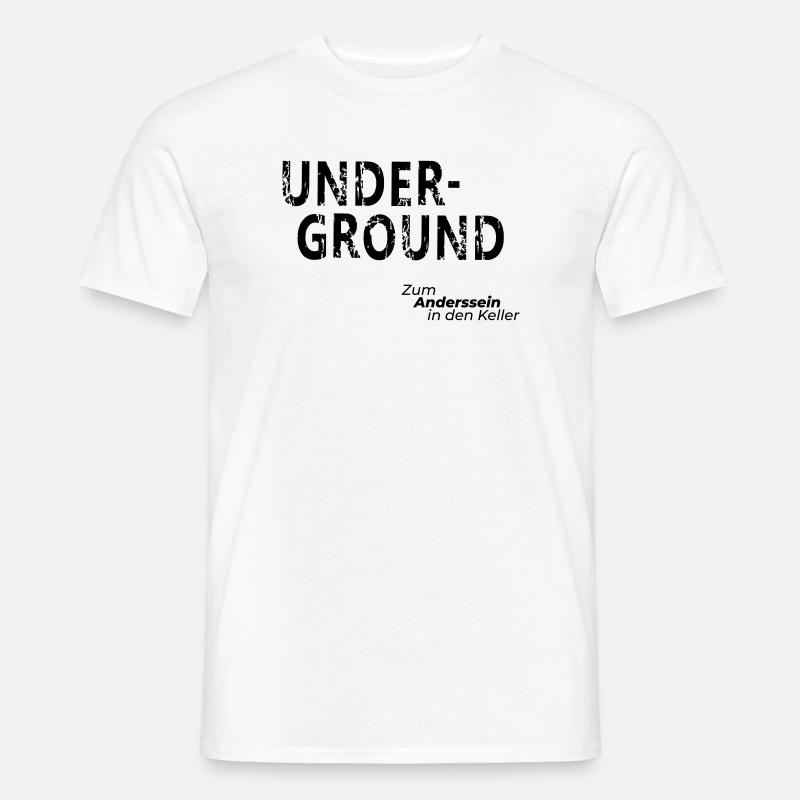 Underground - Männer T-Shirt - Weiß
