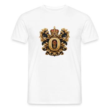 O Buchstabe Name Krone - Männer T-Shirt - Weiß - Vorne - AI Model Male 178 dark (178cm)