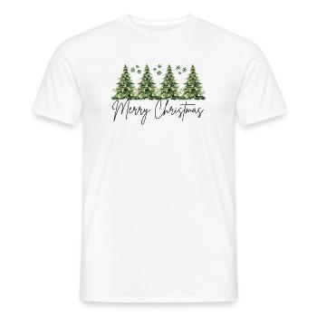 Design de Noël élégant - T-shirt homme - blanc - Devant - AI Model Male 178 dark (178cm)