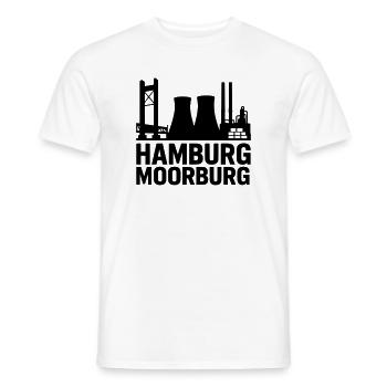 Moorburg Hamburg - Männer T-Shirt - Weiß - Vorne - AI Model Male 178 dark (178cm)