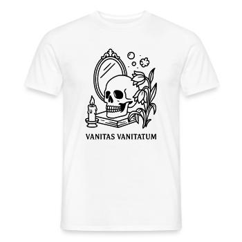 memento mori vanitas vanitatum - Männer T-Shirt - Weiß - Vorne - AI Model Male 178 dark (178cm)