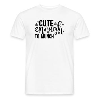 Süß genug zum Knabbern – süßes und verspieltes Design - Männer T-Shirt - Weiß - Vorne - AI Model Male 178 dark (178cm)