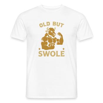 Fitness Motivation Bodybuilder Old But Swole Gym - Männer T-Shirt - Weiß - Vorne - AI Model Male 178 dark (178cm)