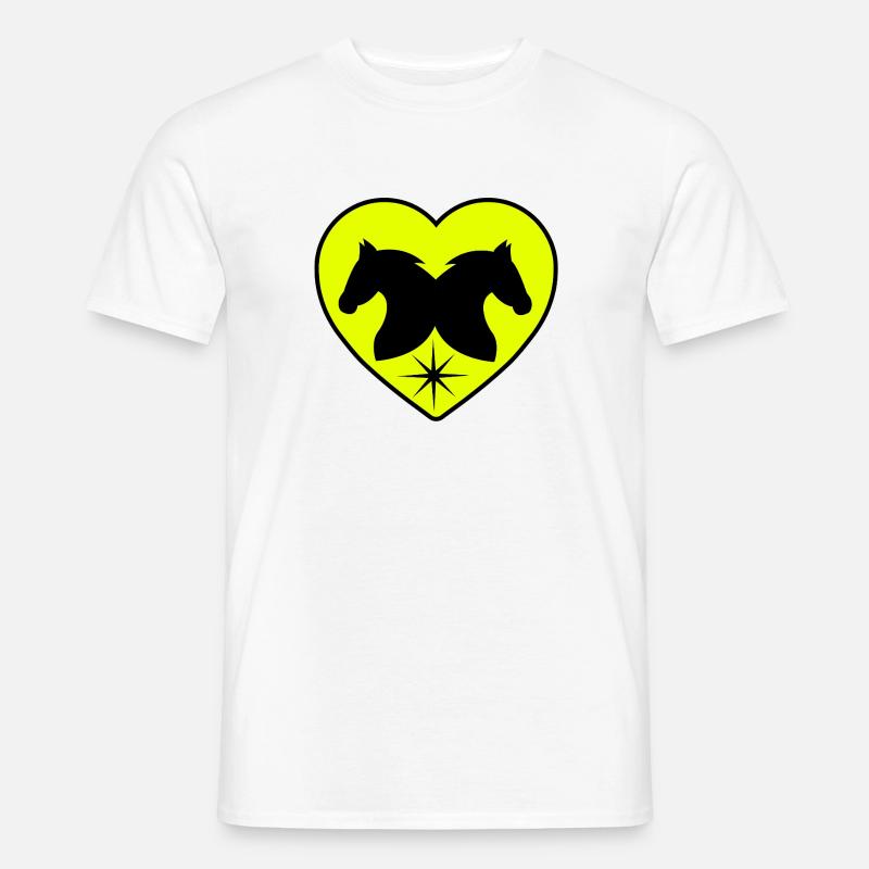 Pferde - Männer T-Shirt - Weiß