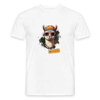 No Drama Llama - Men's T-Shirt - white - Front - AI Model Male 178 dark (178cm)