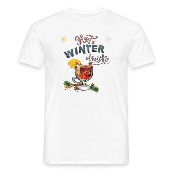 hiver - T-shirt homme - blanc - Devant - AI Model Male 178 dark (178cm)