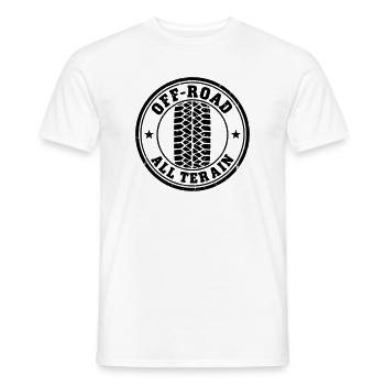Offroad - Männer T-Shirt - Weiß - Vorne - AI Model Male 178 dark (178cm)