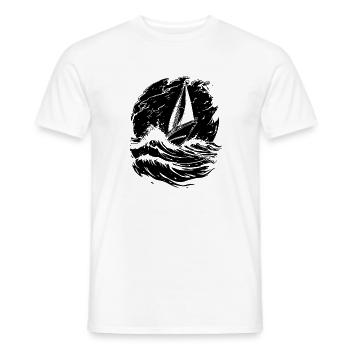 Energischer Segel Illustration Matrose - Männer T-Shirt - Weiß - Vorne - AI Model Male 178 dark (178cm)