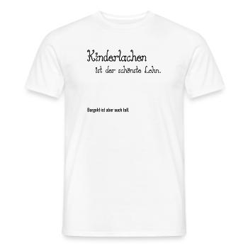 Rires d’enfants - T-shirt homme - blanc - Devant - AI Model Male 178 dark (178cm)