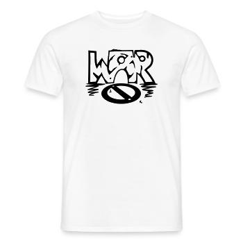 WAR / (No) war - Men's T-Shirt - white - Front - AI Model Male 178 dark (178cm)