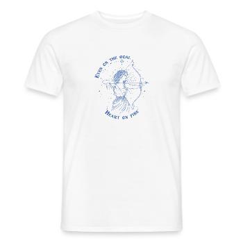 Sagittaire Zodiac Archer Signe Astrologique Cadeau - T-shirt homme - blanc - Devant - AI Model Male 178 dark (178cm)