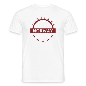 Norwegen Sportland Emblem - Männer T-Shirt - Weiß - Vorne - AI Model Male 178 dark (178cm)