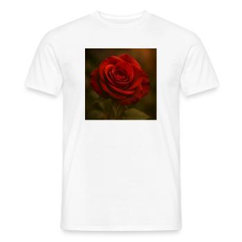 Natur - Blumen - Rose - Männer T-Shirt - Weiß - Vorne - AI Model Male 178 dark (178cm)