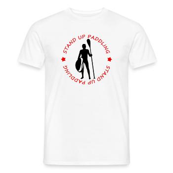 Stand up paddling - Männer T-Shirt - Weiß - Vorne - AI Model Male 178 dark (178cm)