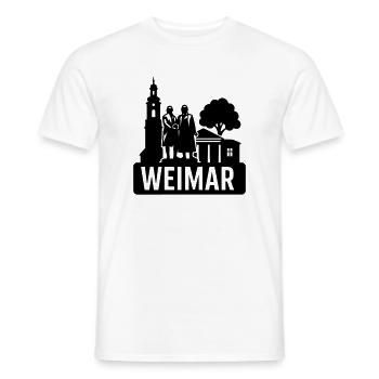 Weimar, Thuringia - Men's T-Shirt - white - Front - AI Model Male 178 dark (178cm)