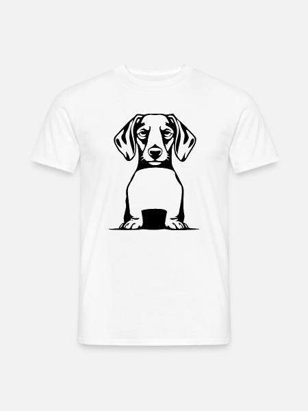 Dachshund Dog T-shirt Gift - Men's T-Shirt - white