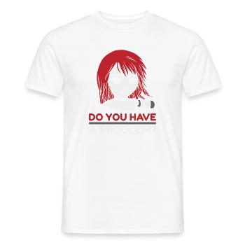 Anime Manga Otaku Cosplay Couteau Horreur effrayante - T-shirt homme - blanc - Devant - AI Model Male 178 dark (178cm)