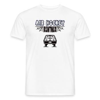 Air Hockey Pensioner Air Hockey Game Retirement Retirement - Men's T-Shirt - white - Front - AI Model Male 178 dark (178cm)
