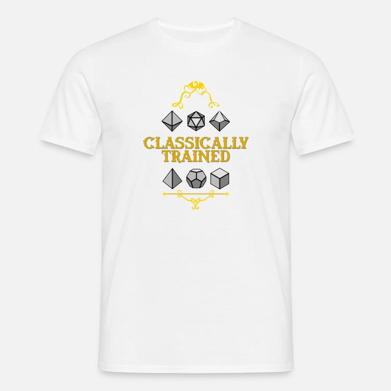 Classically Trained Dice Mastery - Men's T-Shirt - white
