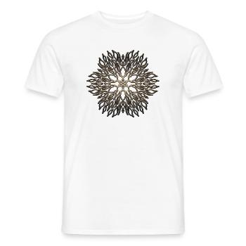 Mandala - Männer T-Shirt - Weiß - Vorne - AI Model Male 178 dark (178cm)