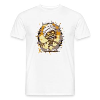Mumie im Splatter-Look - Männer T-Shirt - Weiß - Vorne - AI Model Male 178 dark (178cm)