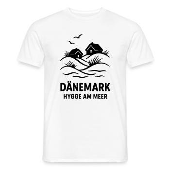 Denmark Hygge - Men's T-Shirt - white - Front - AI Model Male 178 dark (178cm)