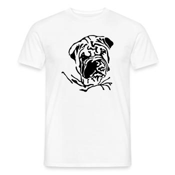 Shar-Pei - Männer T-Shirt - Weiß - Vorne - AI Model Male 178 dark (178cm)