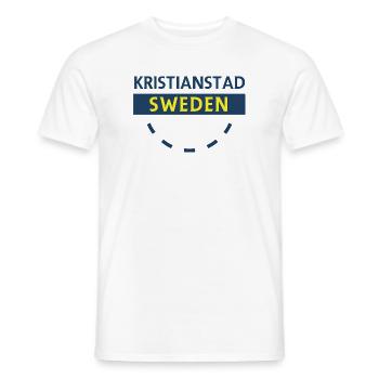 Kristianstad Schweden Stadtschild - Männer T-Shirt - Weiß - Vorne - AI Model Male 178 dark (178cm)