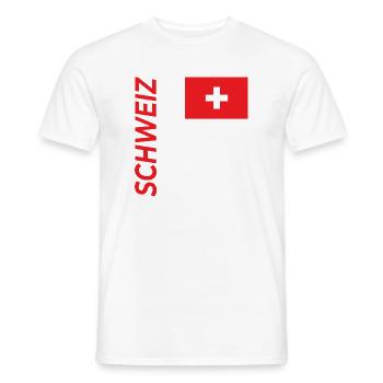 Lausanne - T-shirt homme - blanc - Devant - AI Model Male 178 dark (178cm)